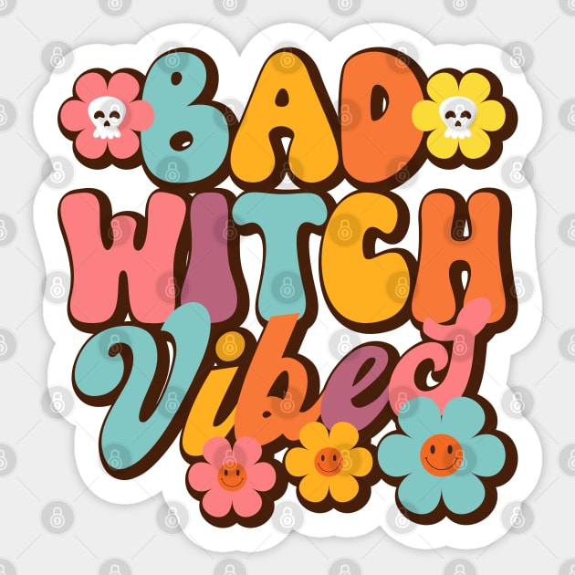 Bad Witch Vibes Sticker by MZeeDesigns